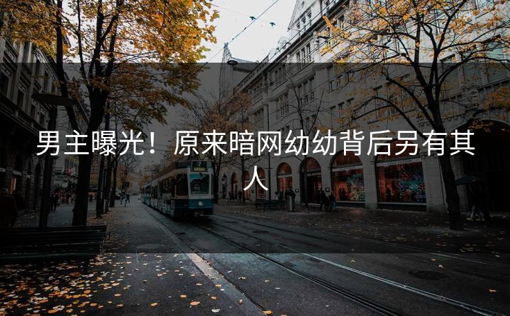 男主曝光！原来暗网幼幼背后另有其人