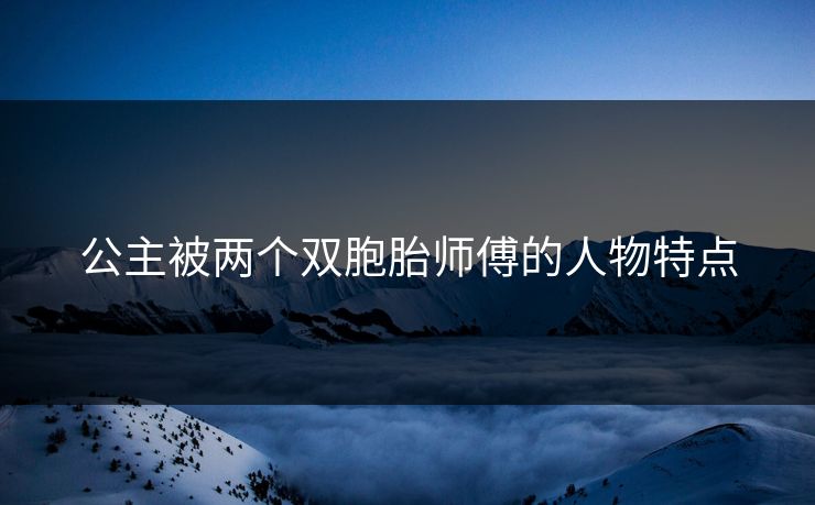 公主被两个双胞胎师傅的人物特点
