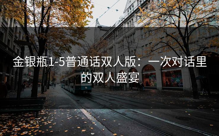 金银瓶1-5普通话双人版：一次对话里的双人盛宴
